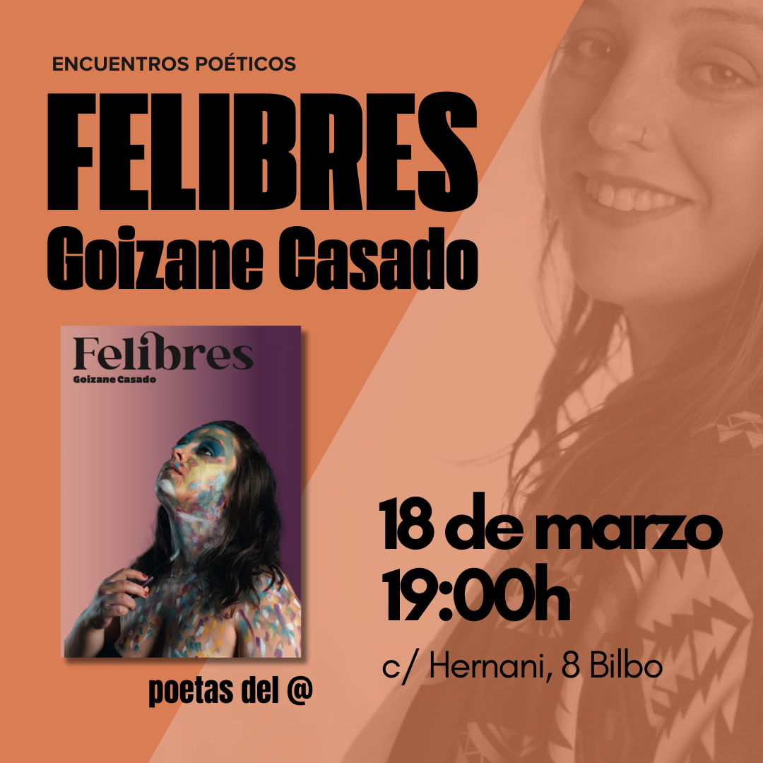 presentación libro encuentros poéticos con Goizane casado, Felibres en La ilusa en Bilbao
