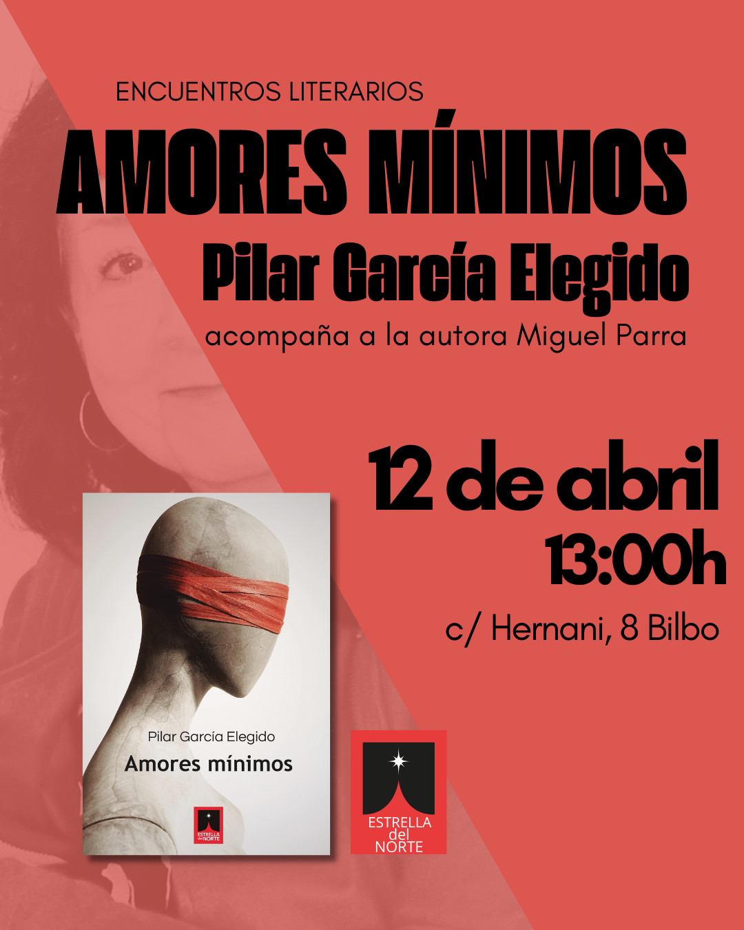 Encuentros literarios en la ilusa, presentación Amores Mínimos de Pilar García Elegido. Bilbao