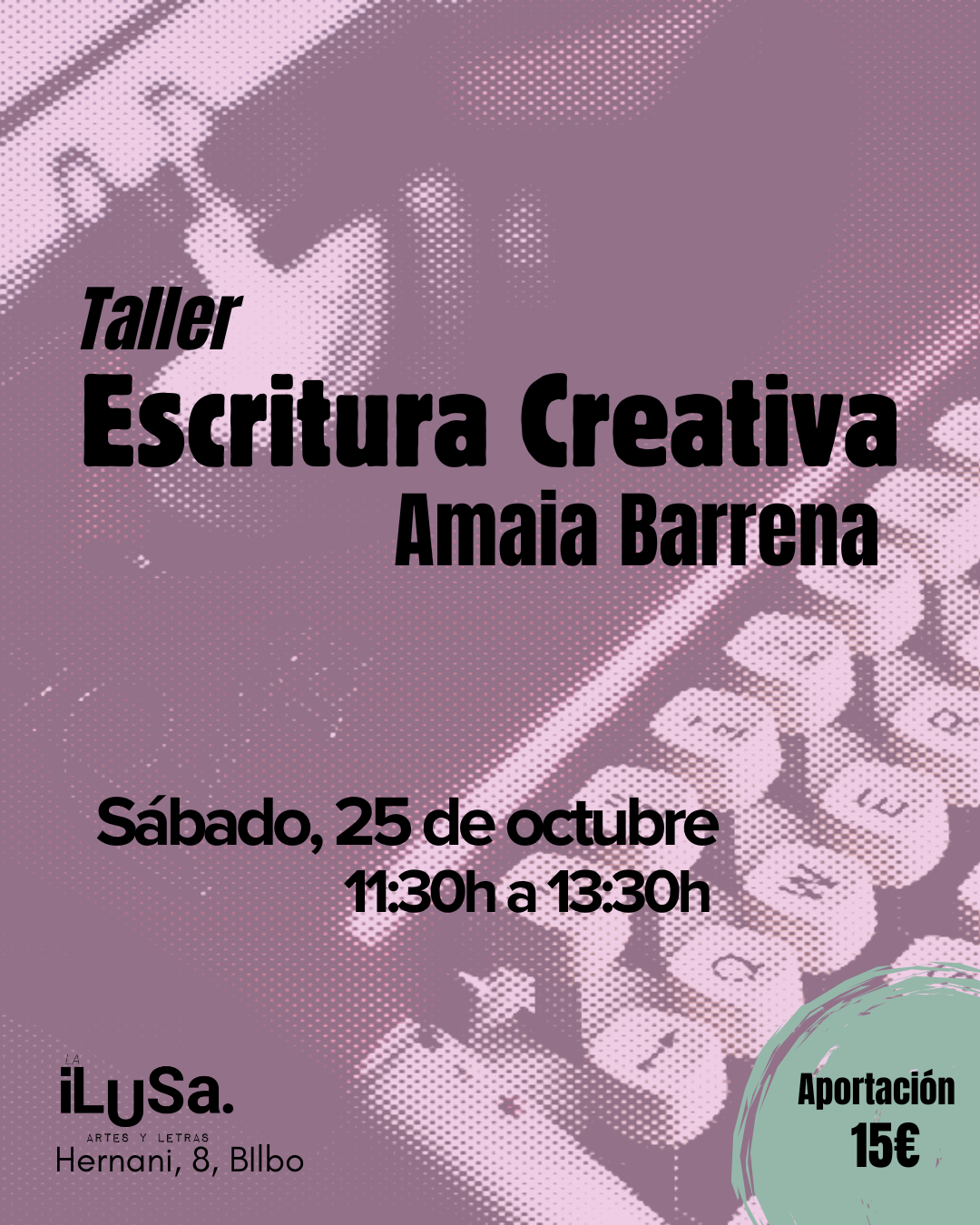 taller de escritura creativa con Amaia Barrena