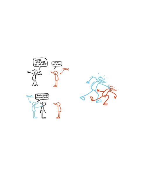 Viñeta libro Inkoherente Dando vueltas por tu interior
